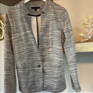 Gray Striped Women's Jacket